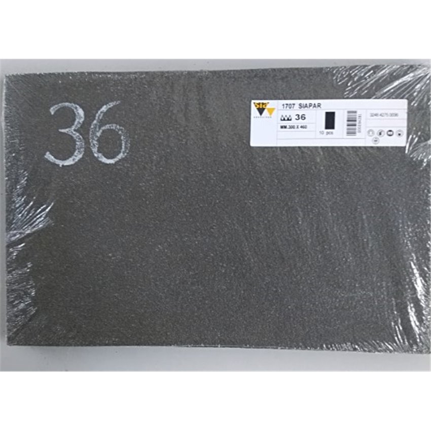 Carta abrasiva bifacciale 300x460 Gr. 36 per Planfix PRO55 conf. da 10 pz